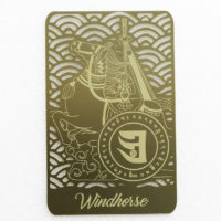 Wind Horse Talisman Gold Card front