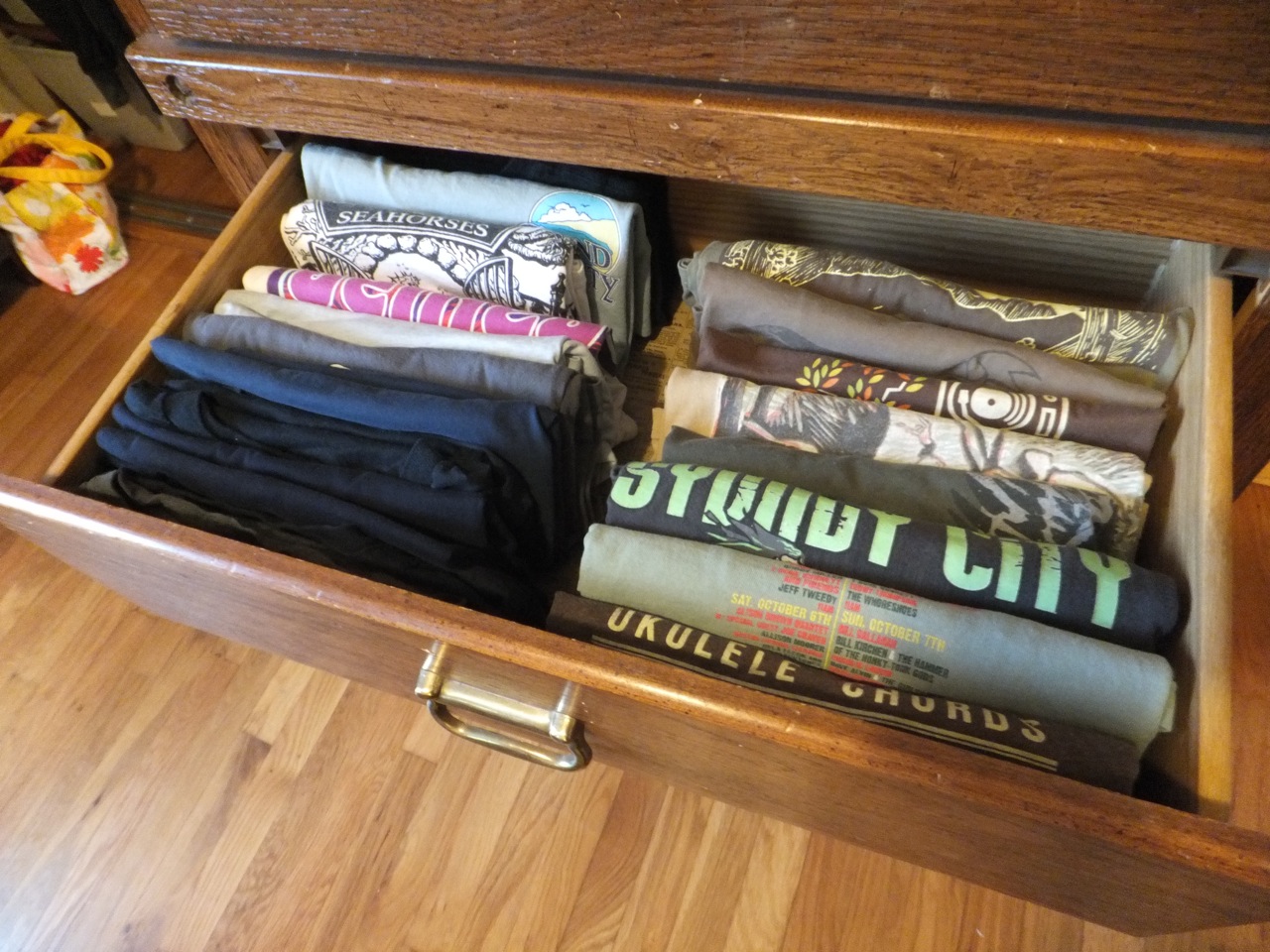 T-Shirts in drawer