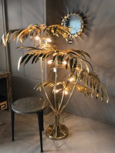 Golden Palm Tree Lamp