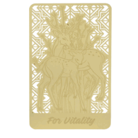 Healing Deer Gold Card front