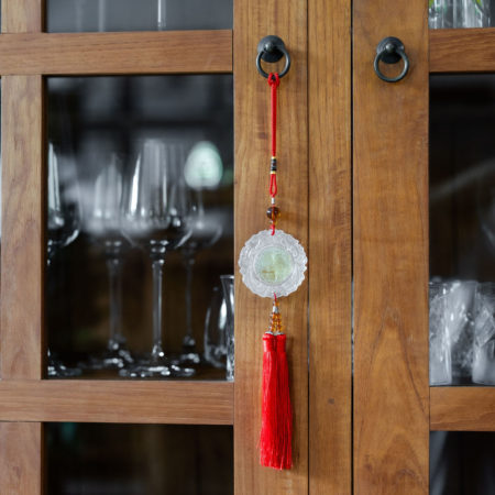 Peace Hanging with Red Tassel